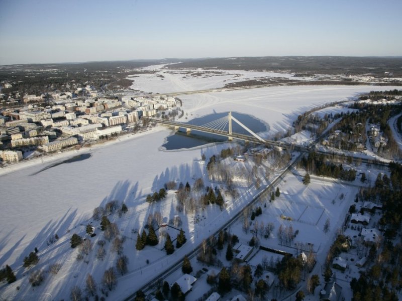 Rovaniemi no inverno - crédito - Visit Rovaniemi