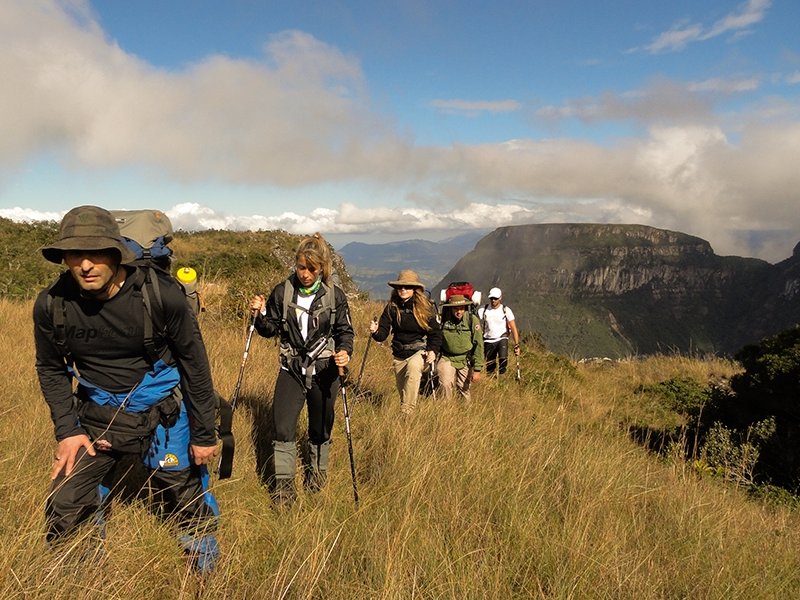 Trekking nas bordas do Cânion