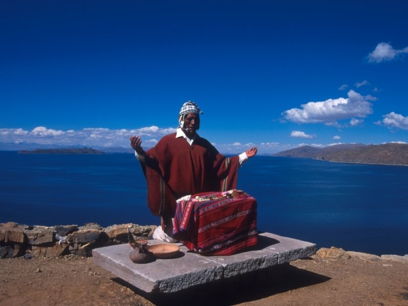 Ilha do Sol no Lago Titicaca