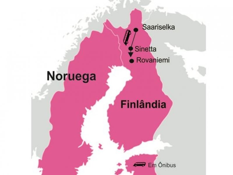 Laponia (Finlandia) - Mapa