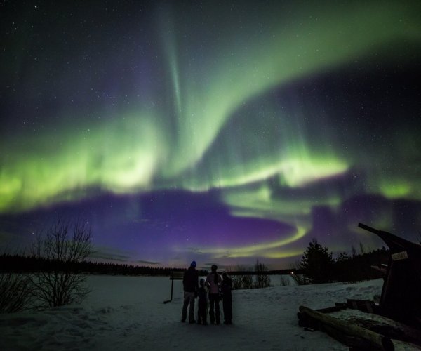 Aurora boreal em Rovaniemi