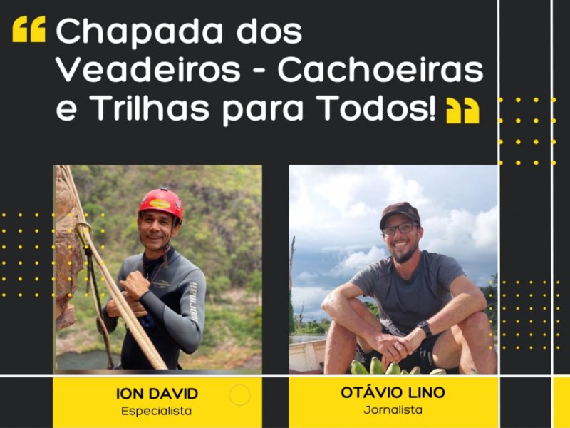 Live no Instagram com Especialistas - Chapada dos Veadeiros - Cachoeiras e Trilhas para Todos