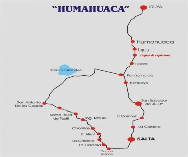 Mapa La Quebrada